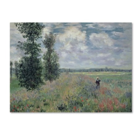 Claude Monet 'The Poppy Field' Canvas Art,14x19